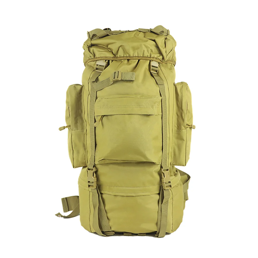 ohhunt® 65L mountaineering bag large capacity outdoor backpack professional hiking mountaineering bag rain cover khaki
