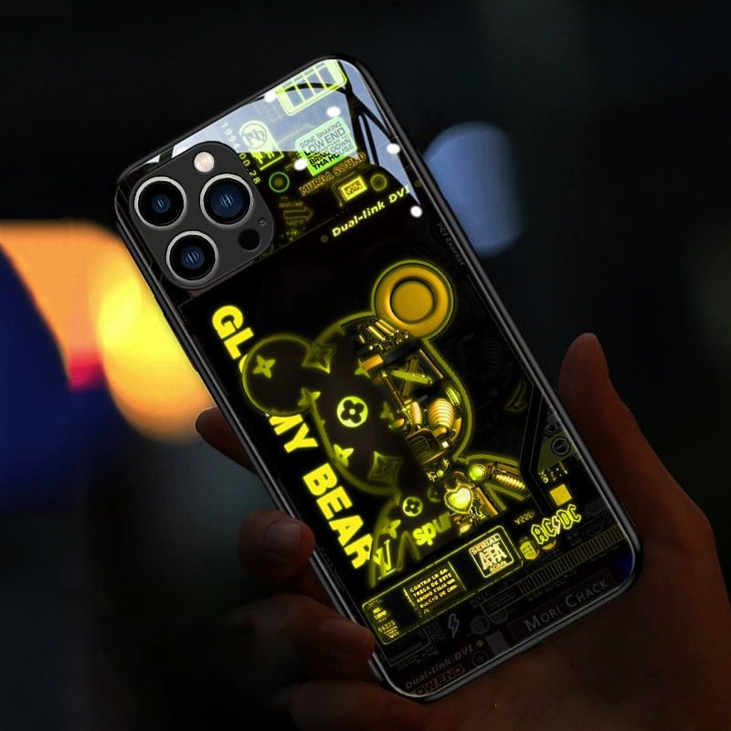 Mechanical Bearbrick Light Up Phone Case