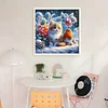Cat And Birds-11CT Stamped Cross Stitch 40*40cm/15.75*15.75in