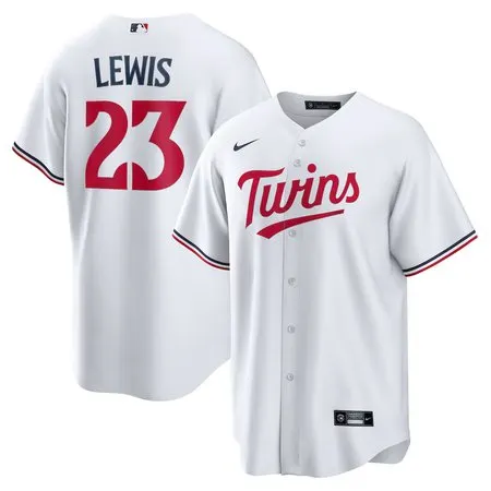 Men's Minnesota Twins #23 Royce Lewis  White Replica Player Jersey