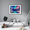 Northern Lights Wolf - 11CT Counted Cross Stitch - 50*40cm - Natural