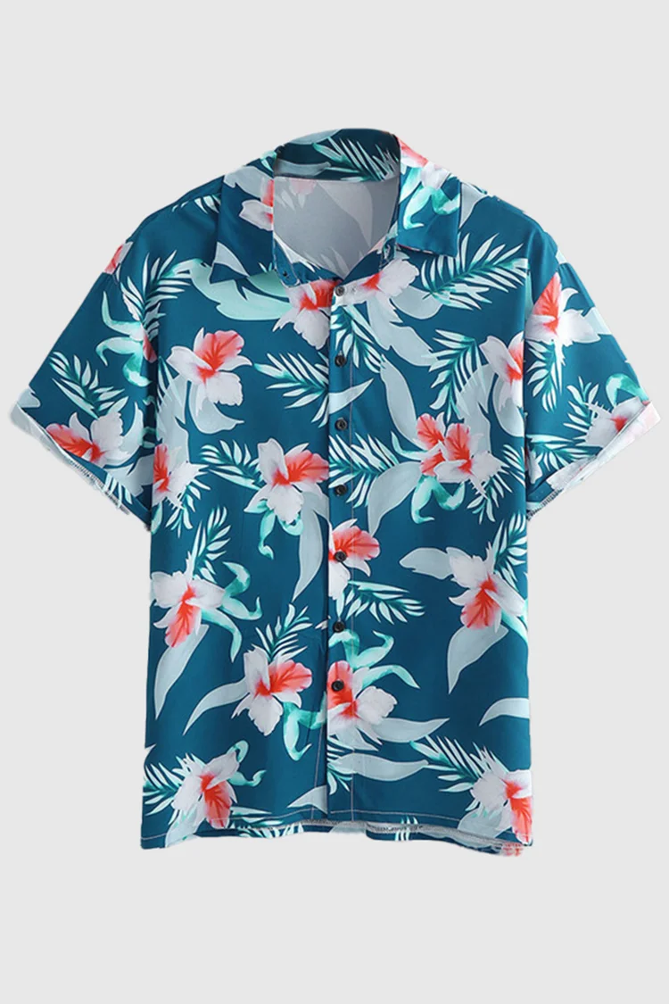 Tiboyz Hawaiian Print Shirt
