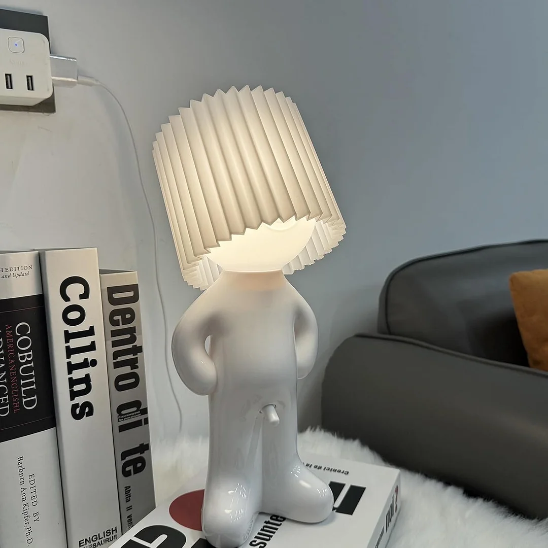 Modest Mike Lamp,Shy Boy Table Lamp, Naughty Little Boy Lamp,Fun Night lamp for Adults,Light Creative Small Night,That Wiener Switch,Gift Valentines Day Present (Yellow-1)