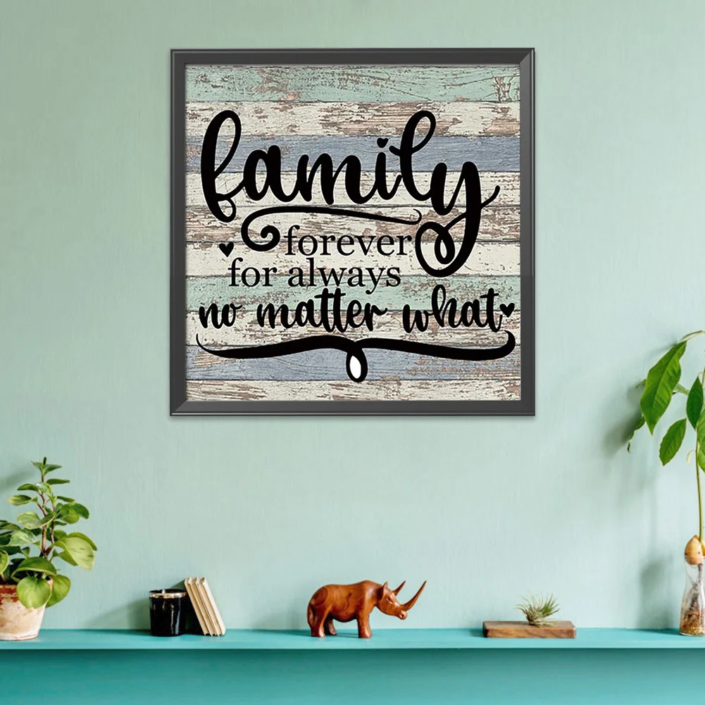11ct Stamped Cross Stitch - Home Family Letters(36*36cm)