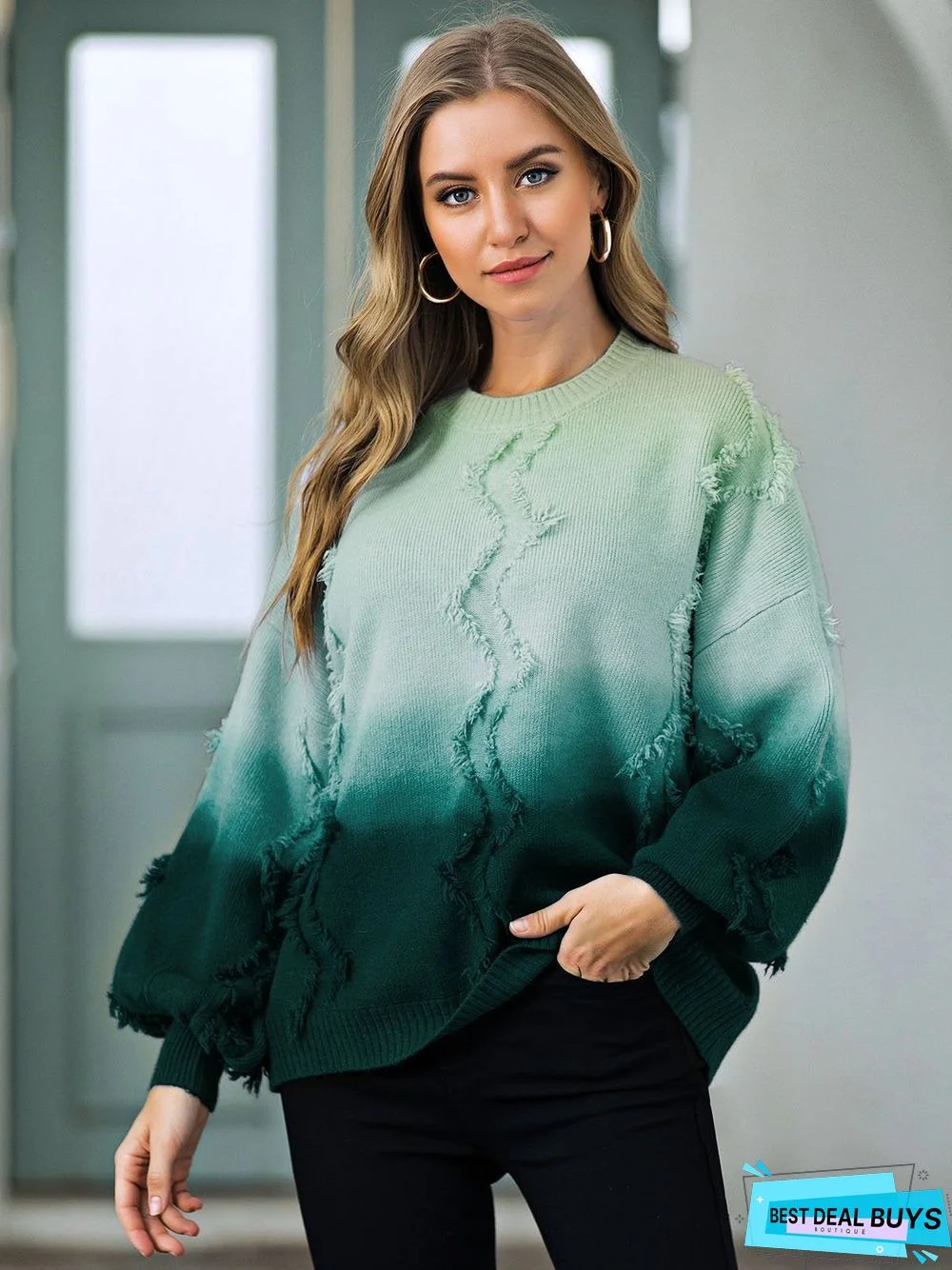 Casual Tie-Dyed Sweater