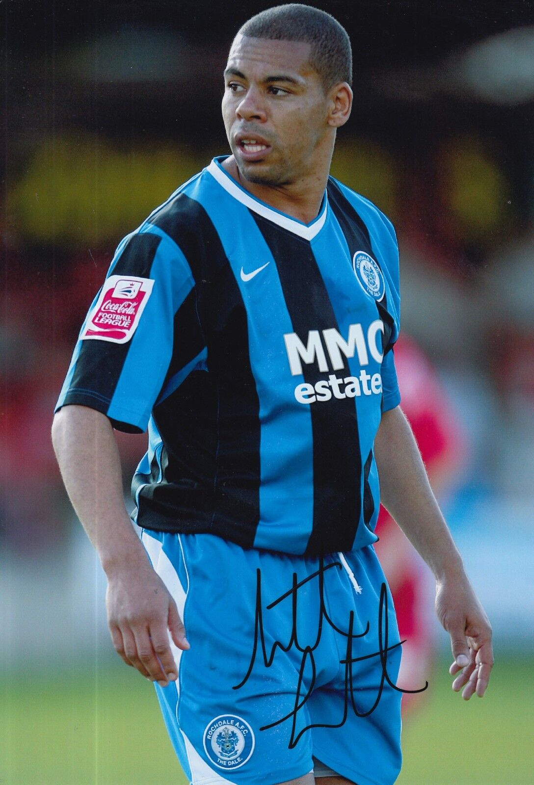 ROCHDALE HAND SIGNED NATHAN STANTON 12X8 Photo Poster painting.
