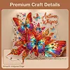 Autumn Color Butterfly 2D Flat DIY Diamond Painting Pendant