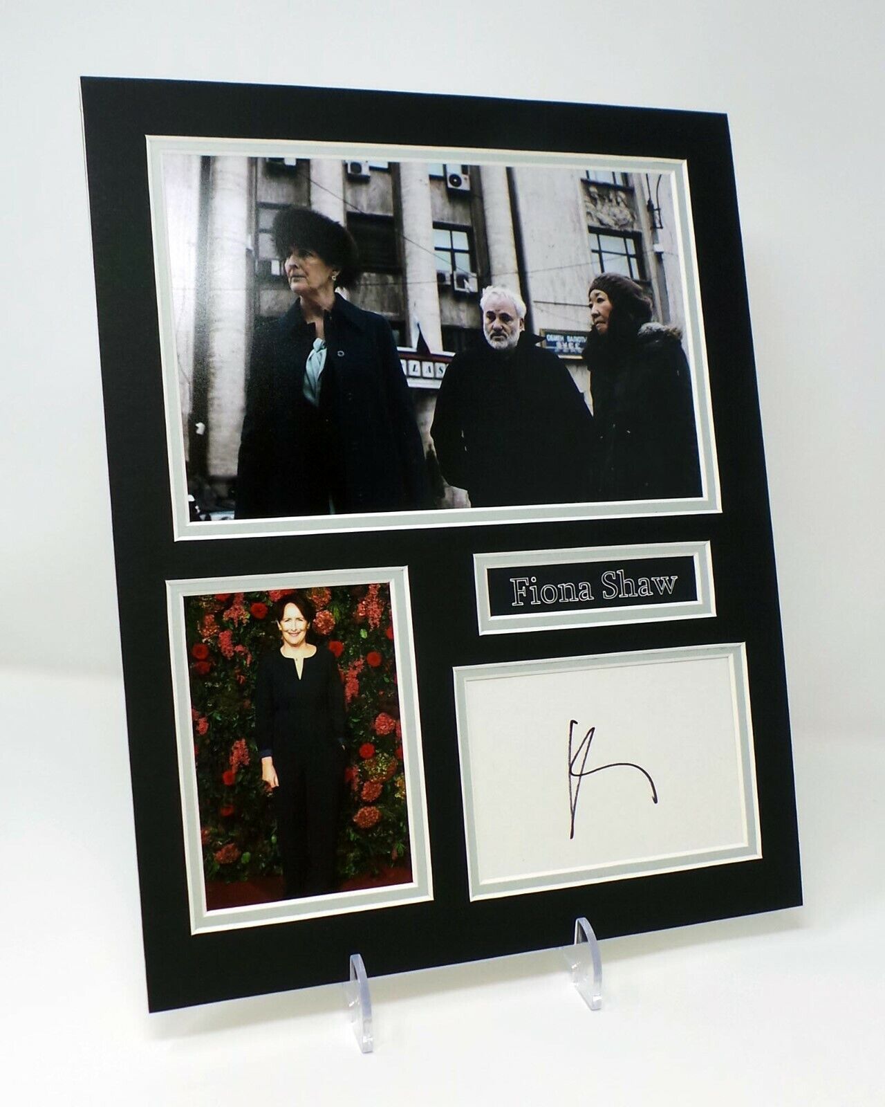 Fiona SHAW Signed Mounted Photo Poster painting Display AFTAL MI6 Carolyn Martens in Killing Eve