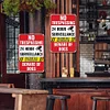 2pcs - Beware Of Dog 24 Hours Surveillance Violators Will Be Prosecuted No Trespassing - Vintage Metal Signs(8*12Inch/12*16Inch)