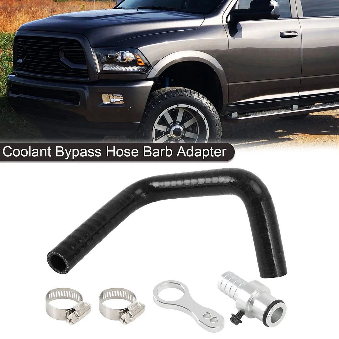 Coolant Bypass Hose Barb Adapter Fit for Dodge Ram 6.7L Cummins Diesel Engines 2009-2019