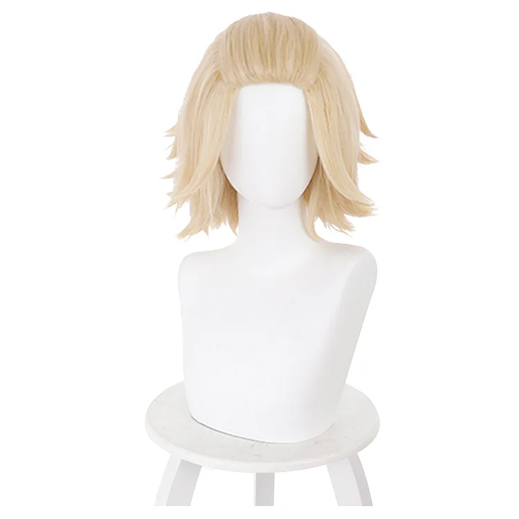 Tokyo Revengers Manjirou Sano Cosplay Wig Heat Resistant Synthetic Hair Carnival Halloween Party Props