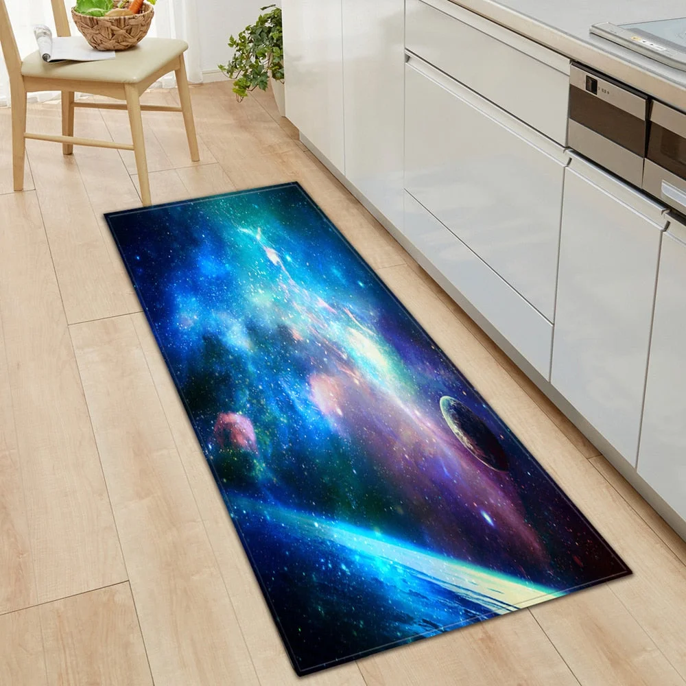 Modern Kitchen Floor Mat Microfiber Living Room Carpet Kitchen Anti-skid Mat Water-absorbent Door Mat Bedroom Decoration Carpet