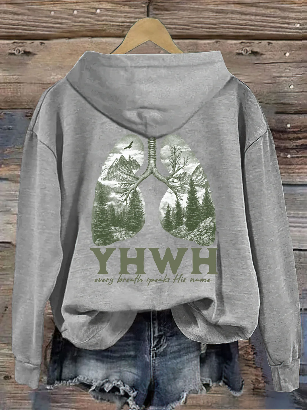 Yhwh Lungs Christian Hoodie