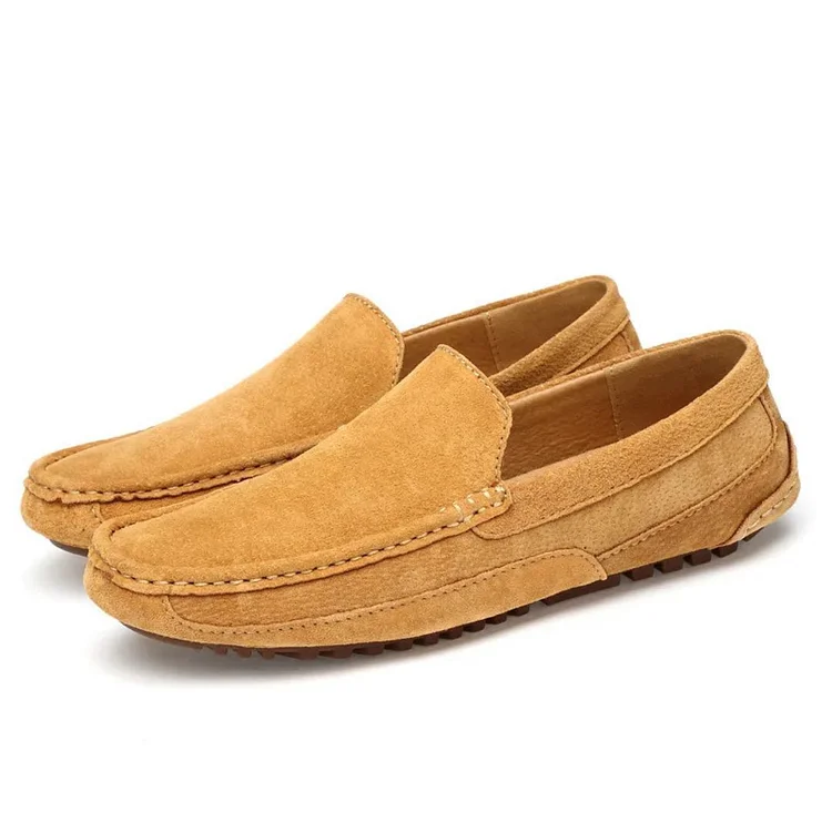Suede Driving Orthopedic Loafers Men
