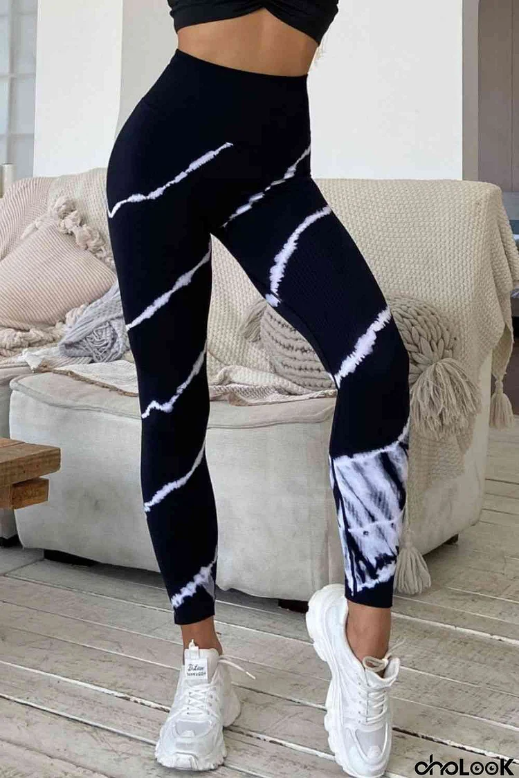 Slim Fit High Waist Long Active Pants