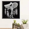 Elegante Dame - speziell geformte Diamond Painting - 30*30cm