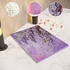 Kits d&rsquo;art bricol&eacute;s en perles perl&eacute;es violettes pour adultes d&eacute;coration murale avec cadre 30x40cm