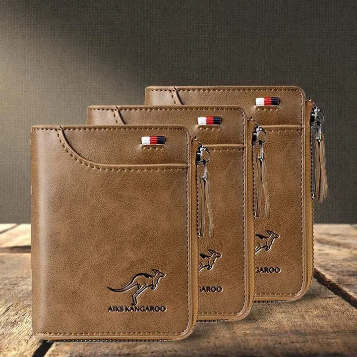 Fossy Multi-Function Waterproof Leather RFID Blocking Wallet 