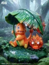 Calcifer & Charmander with LED - Howl's Moving Castle Pokemon Resin Statue - LongMiao Studio
