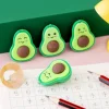 20PCS Creative Cartoon Avocado Erasers for Kids Student Office Exam Stationery Gift