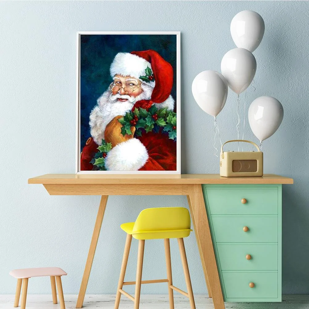 Diamond Painting - Full Round Drill - Santa Claus(40*30cm)
