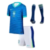Brazil Away Kids Soccer Jerseys Full Kit Copa America 2024