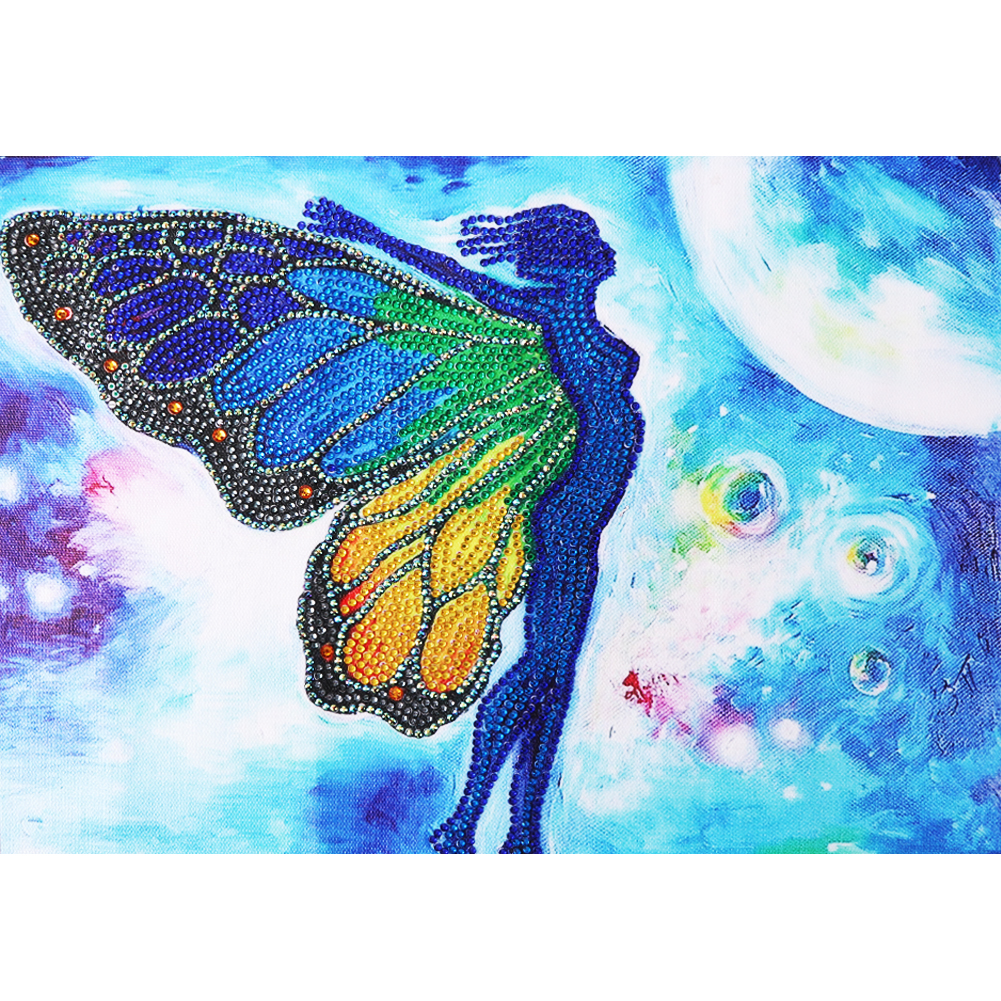 

Butterfly Fairy - Special Shaped Diamond Painting - 40*30CM, 501 Original