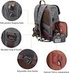 Kamerarucksack f&uuml;r Canon/Sony, Gro&szlig; Vintage Fotorucksack,DSLR Kameratasche,Fotografieren Rucksack f&uuml;r 15,6 Zoll Laptop,Wandern Rucksack f&uuml;r Kamera Zubeh&ouml;r und Outdoor Sport