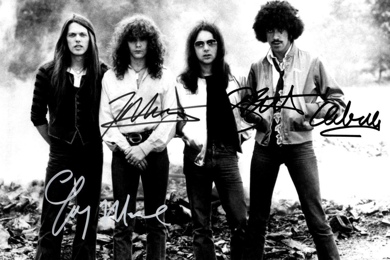 THIN LIZZY SIGNED AUTOGRAPHED 10 X 8 REPRO Photo Poster painting PRINT