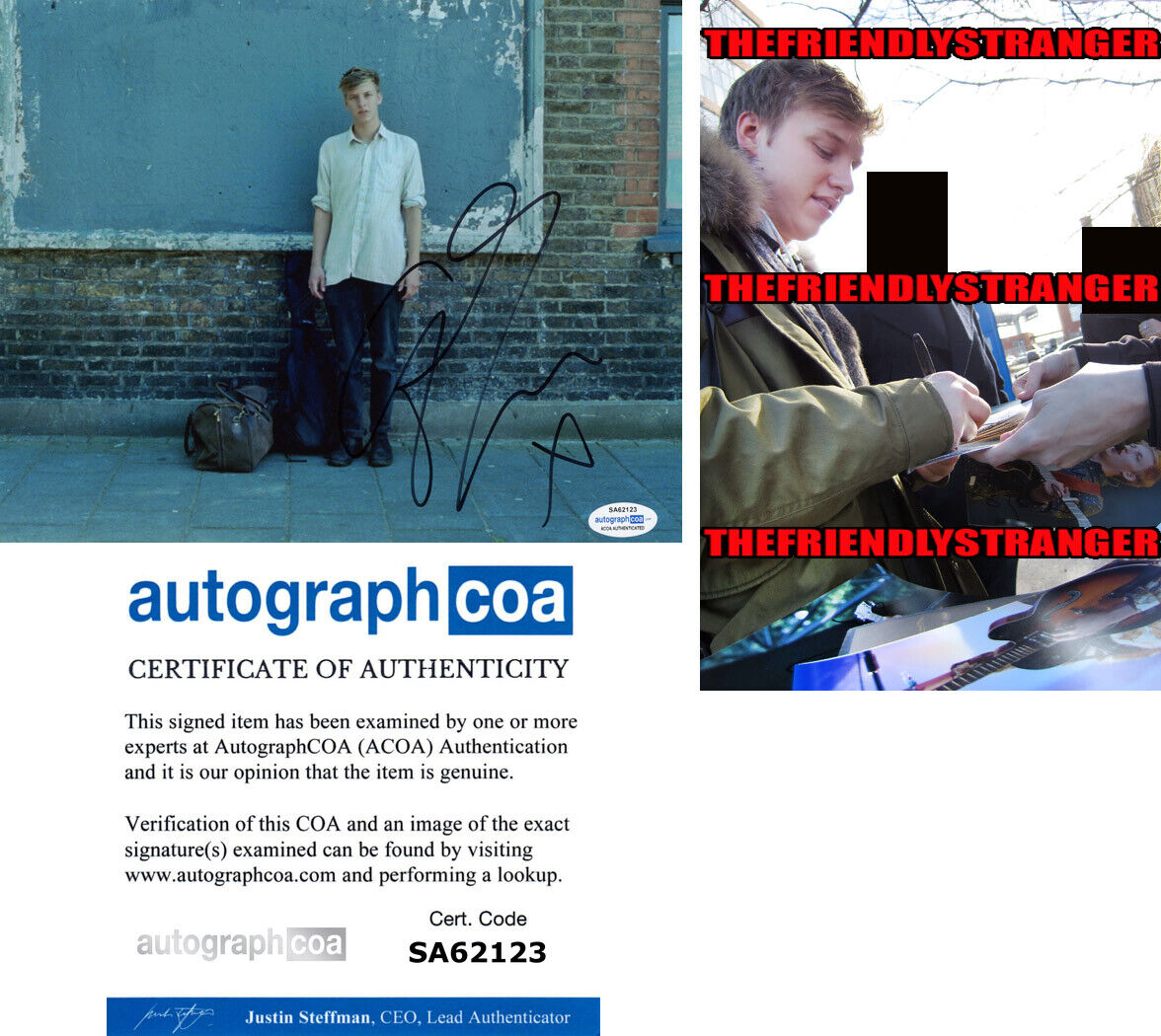 GEORGE EZRA signed Autographed 8X10 Photo Poster painting j PROOF - SINGER Budapest ACOA COA