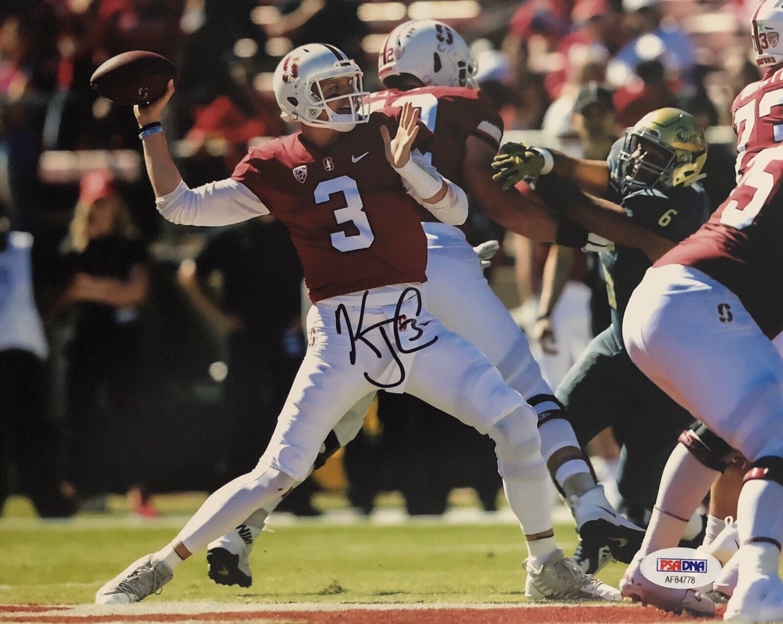K.J KJ Costello Signed Autographed Stanford Cardinals 8x10 Photo Poster painting Heisman Psa/Dna