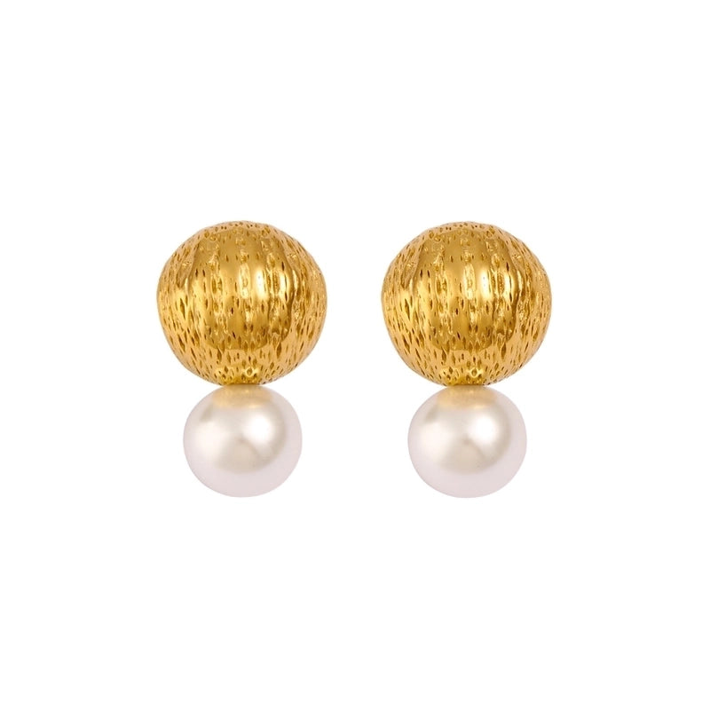 1 Pair Elegant Minimalist Classic Style Geometric 304 Stainless Steel 316 Stainless Steel  18K Gold Plated Ear Studs
