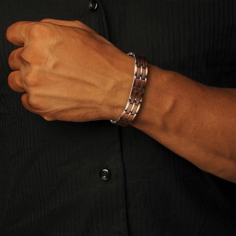 Wellness Magnetic Pure Copper Bracelet For Men - vzzhome
