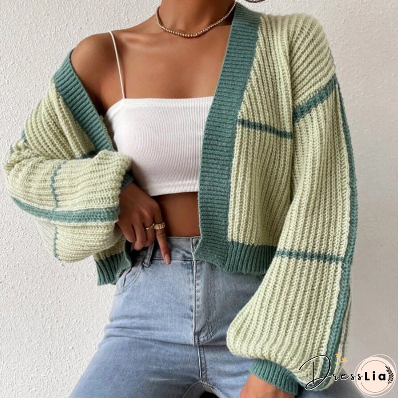 Women's Color For Outer High-grade Long Sleeve Sweaters