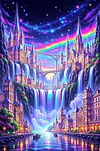 Luxury AB Velvet Diamond Painting Kit - Castle