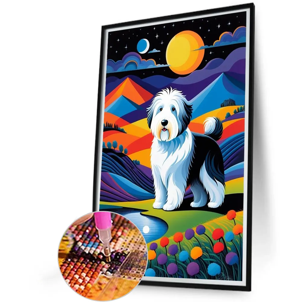 Diamond Painting - Full Round Drill - Dog(Canvas|40*60cm)