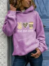 Peace Love Coffee Hooded Sweatshirt