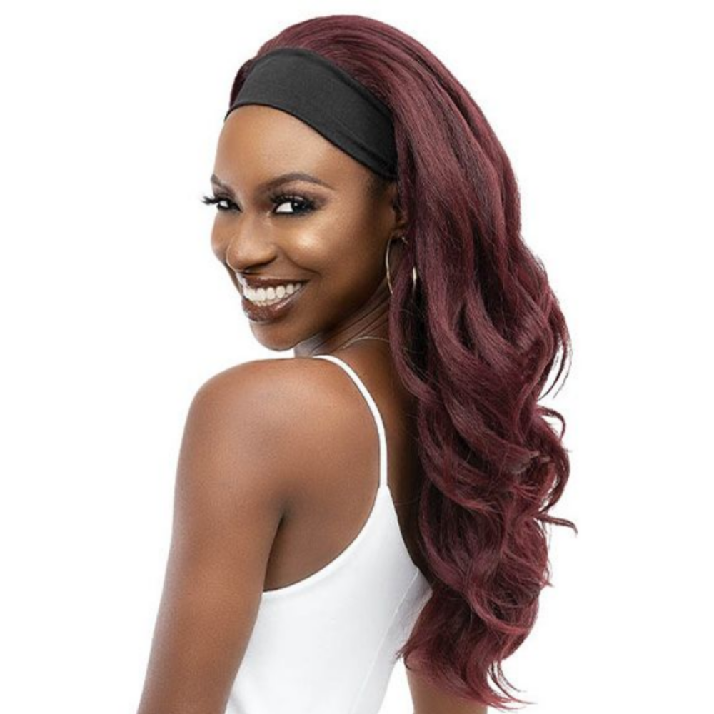 Janet Collection Crescent Band Premium Synthetic Wig - Desi