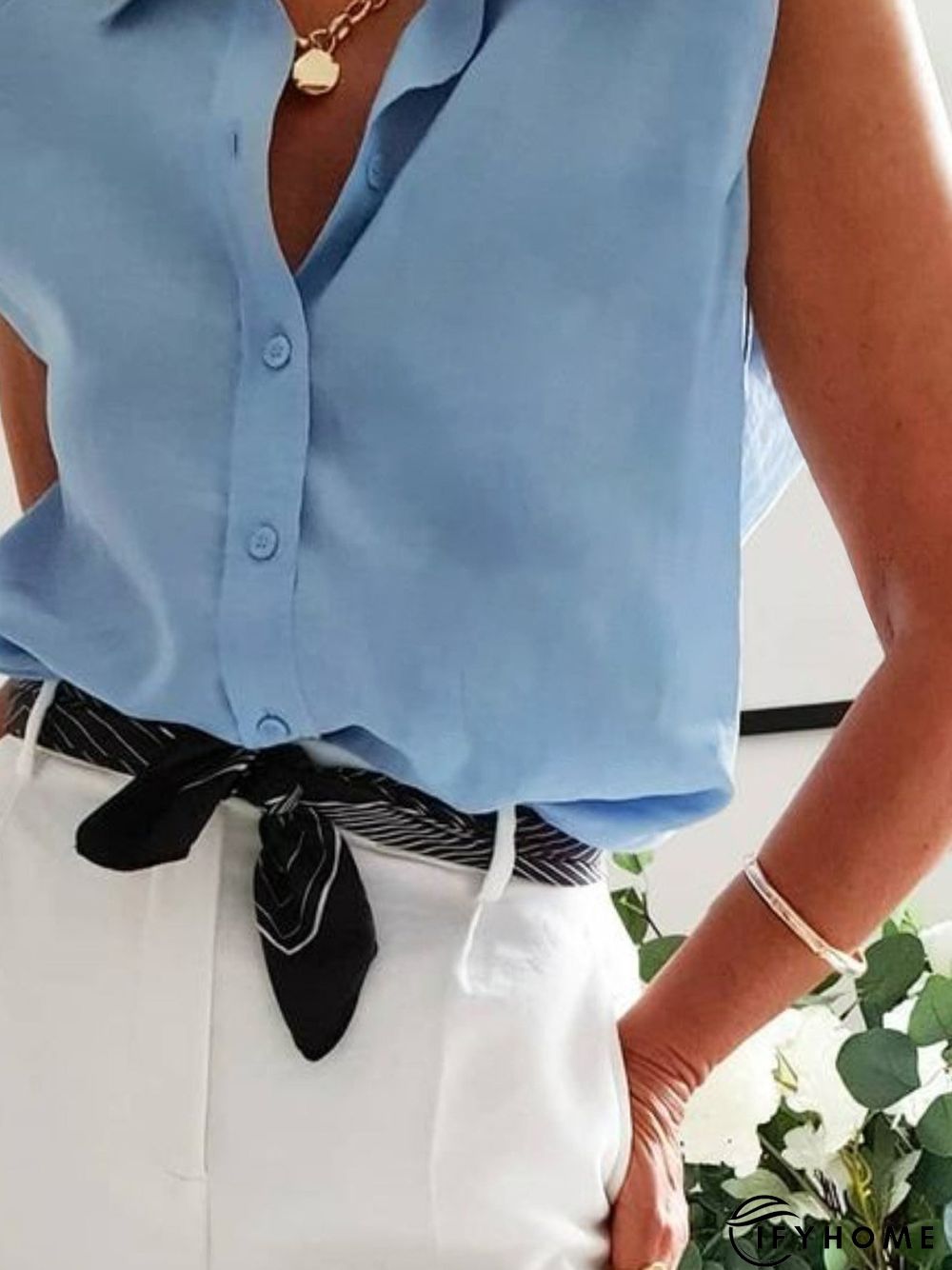 Shift Sleeveless Blouse | IFYHOME