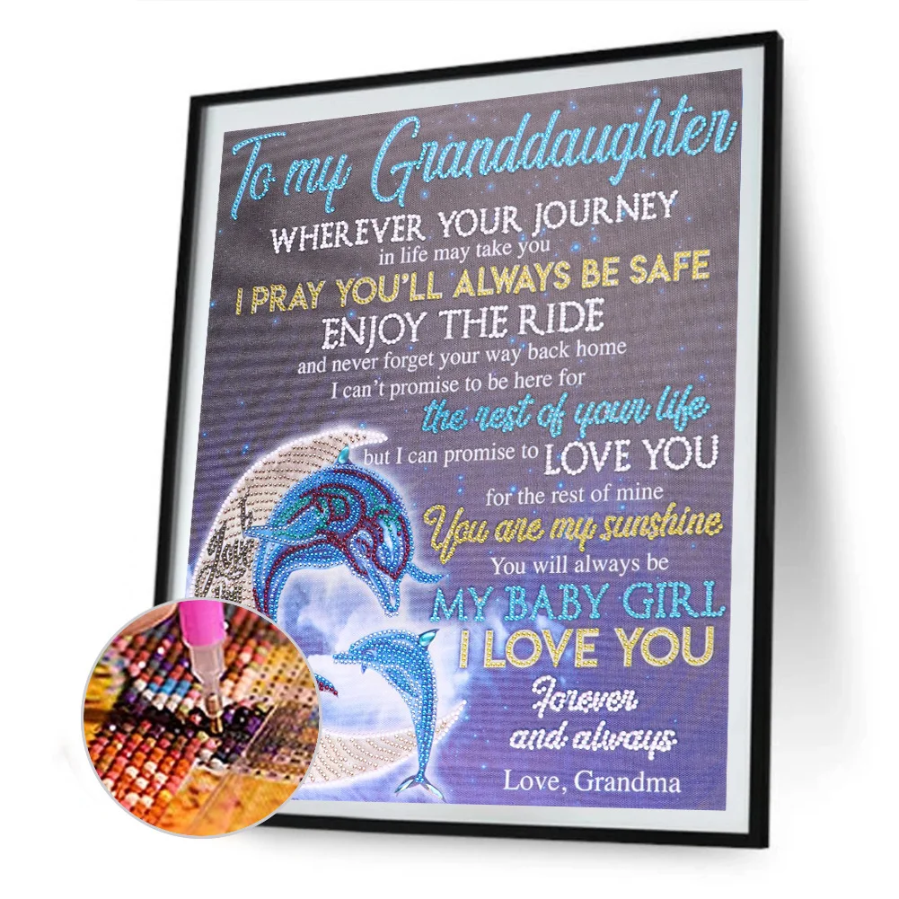 Diamond Painting - Special Shaped Drill - Love Rose(40*50cm)