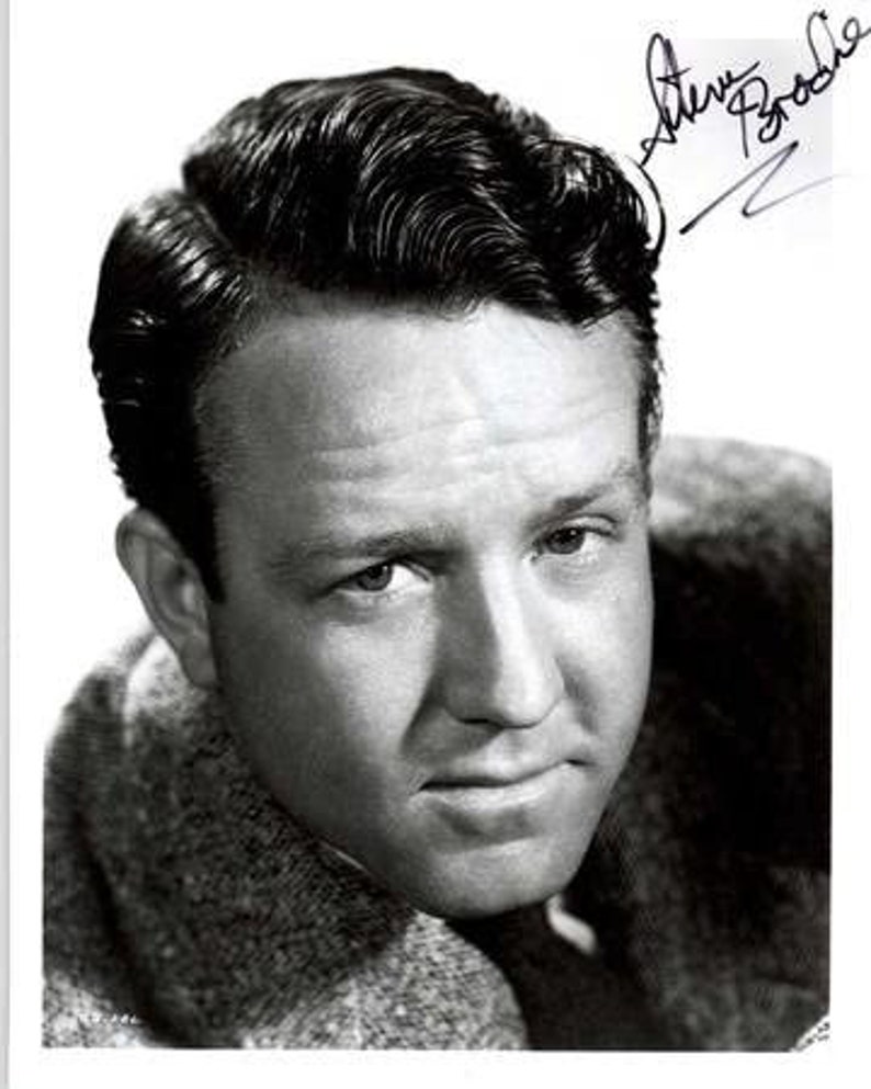 Steve Brodie (d. 1992) Signed Autographed Vintage Glossy 8x10 Photo Poster painting - COA Matching Holograms