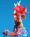 1/20 Scale World Zukan Lance & Gyarados - Pokemon Resin Statue - QN Studios