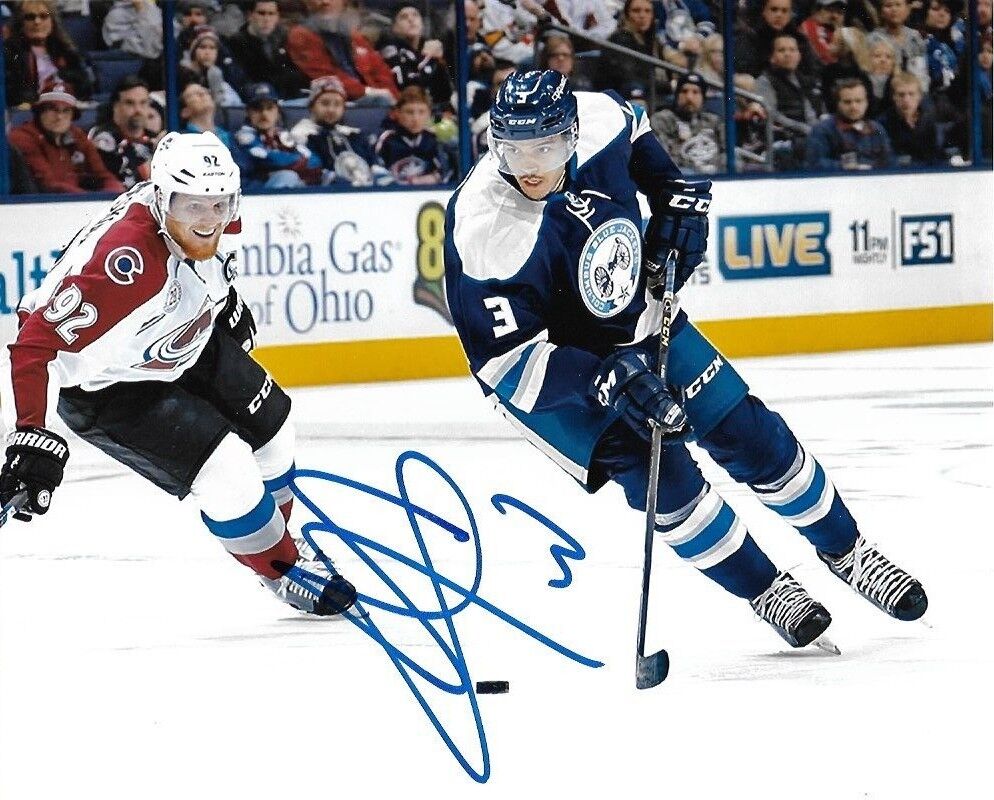 Columbus Blue Jackets Seth Jones Signed Autographed 8x10 Photo Poster painting COA