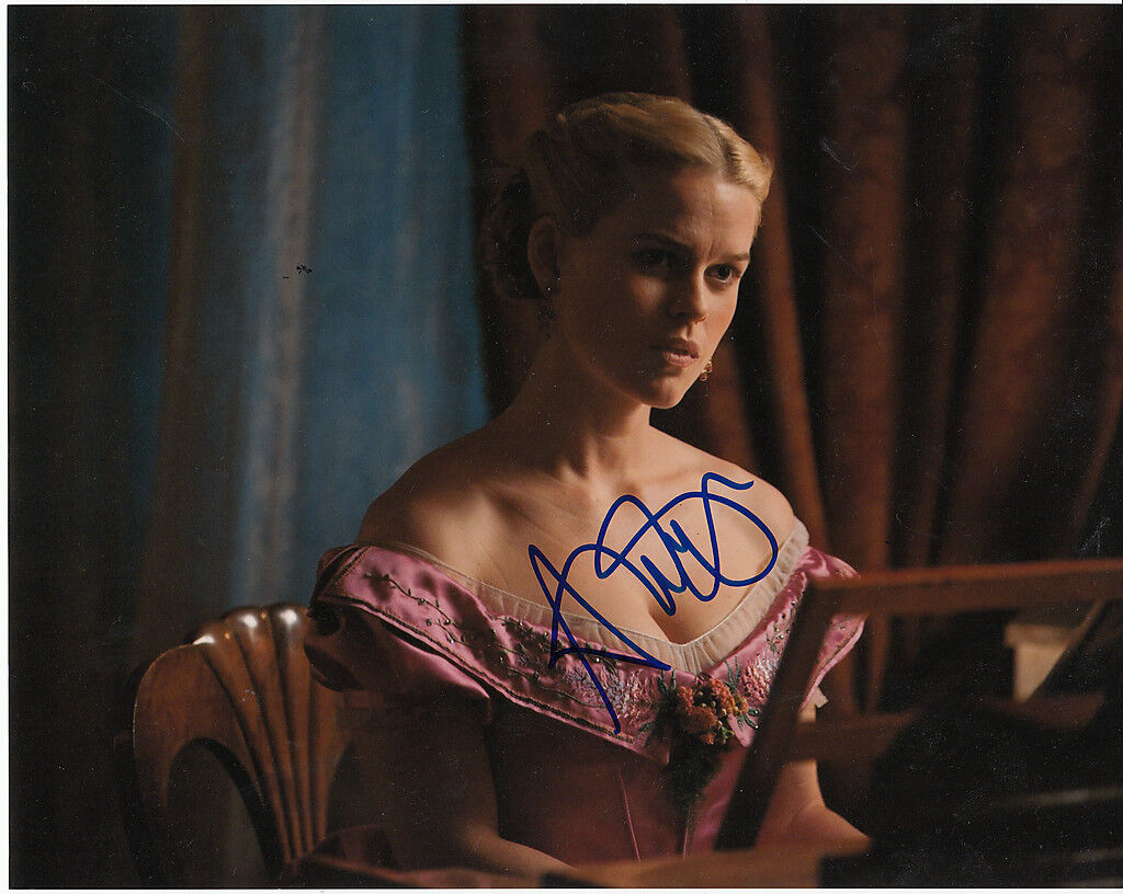 ALICE EVE SIGNED SEXY RAVEN Photo Poster painting UACC REG 242 FILM STAR AUTHENTIC AUTOGRAPHS