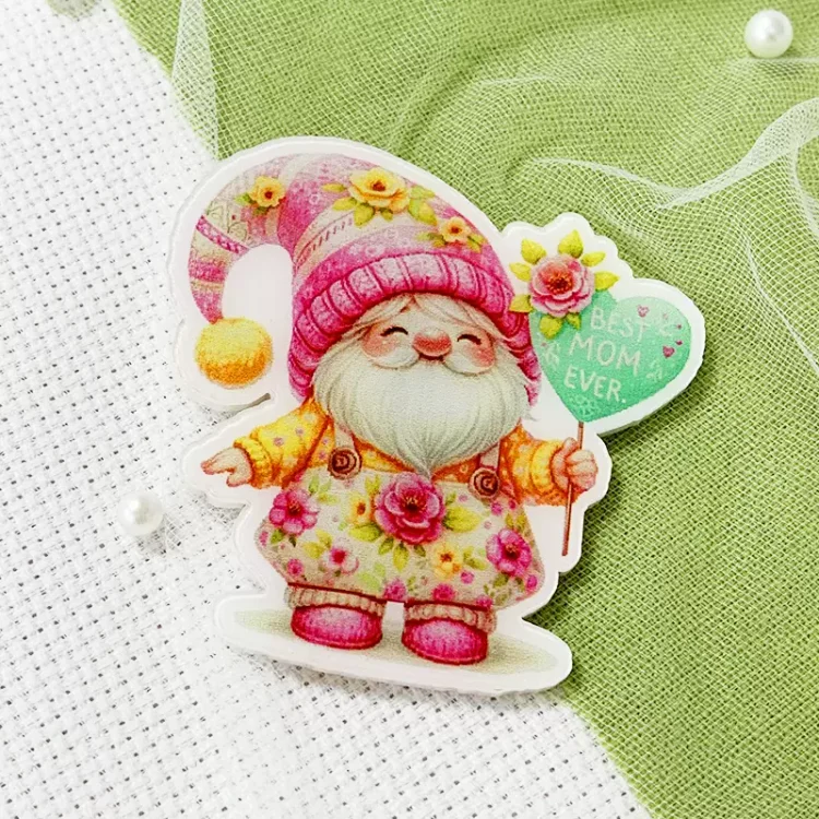 Spring-Embroidery Cross Stitch Tools 6*6cm Needle Suction Acrylic Magnet Fridge Stickers (Box + Plastic Foam Each Individually Packed) gbfke