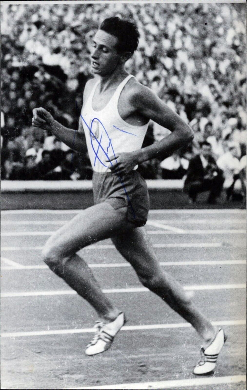 Kazimierz Zimny Poland OLYMPIA Bronze 1964 Autograph Athletics Photo Poster painting (B-8947