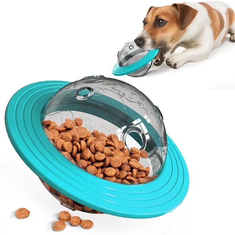 DiscTreat™ - Flying Saucer Treat Dispensing Dog Toy
