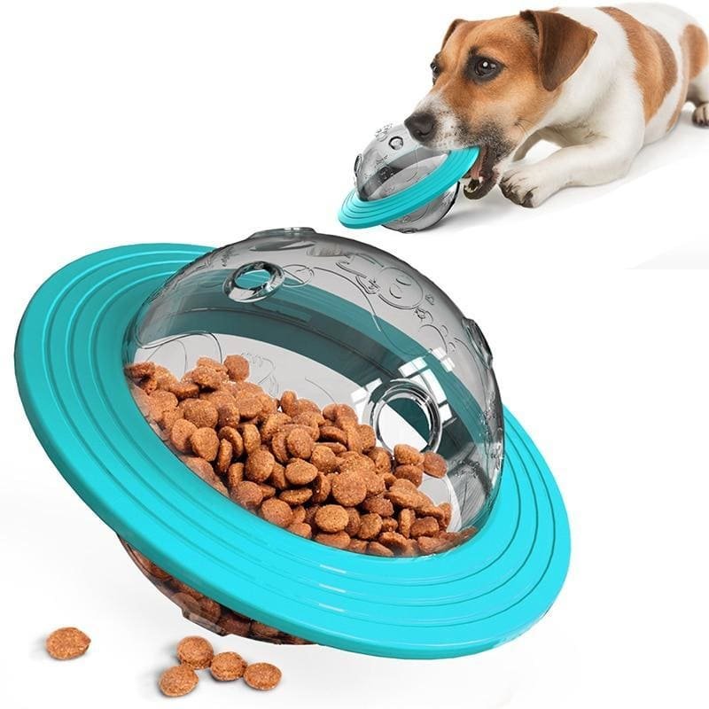 DiscTreat™ - Flying Saucer Treat Dispensing Dog Toy