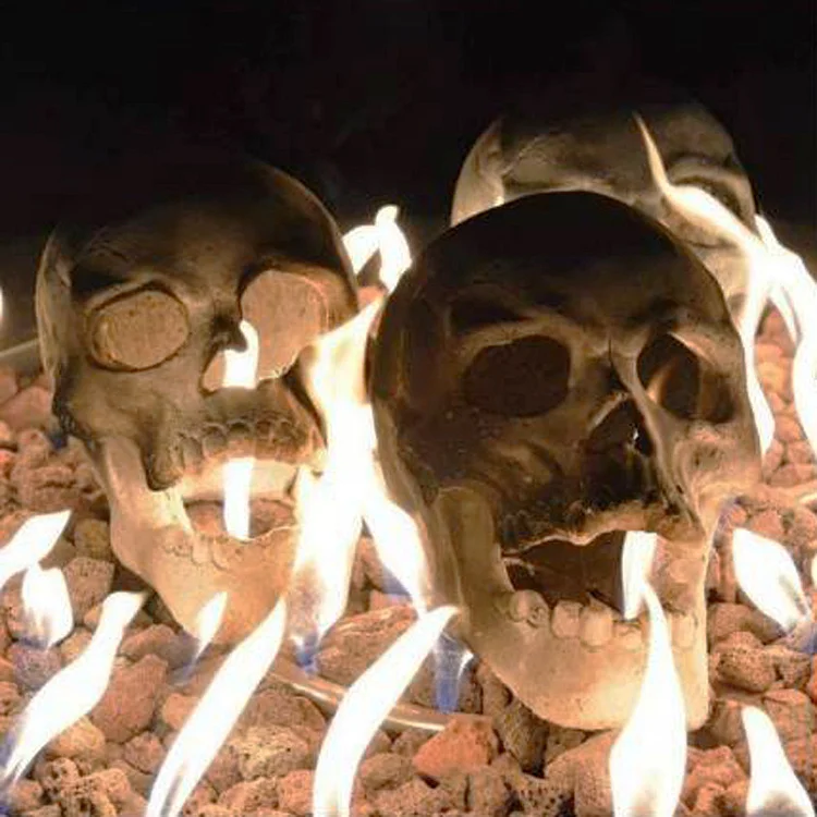 Halloween Sale - Terrifying Human Skull Fire Pit | 168DEAL