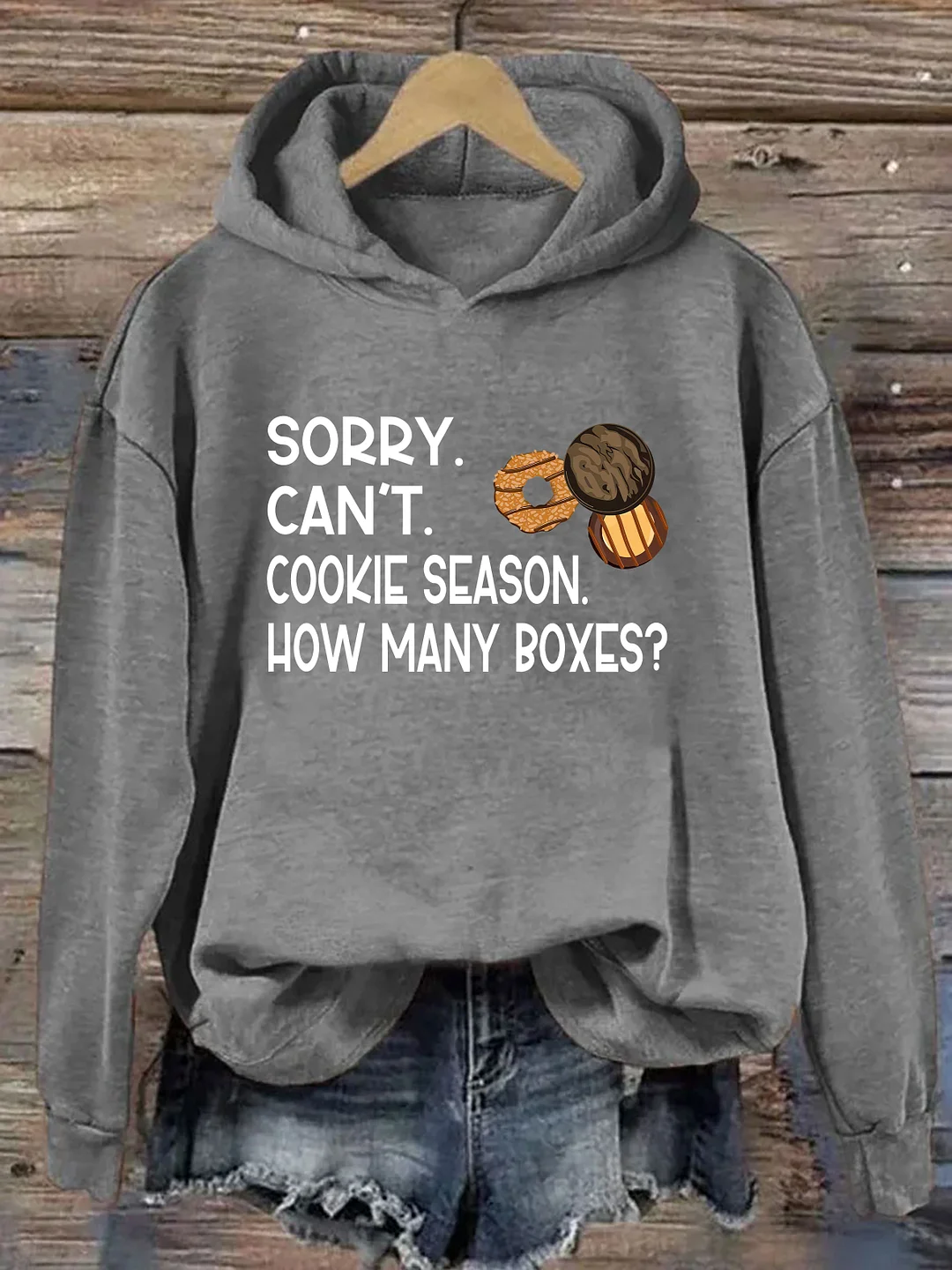 Sorry Can't Cookie Season How Many Boxes Hoodie